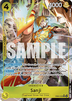 (EB04-052) One Piece TCG Adventure on Kami’s Island Single: Sanji (EB04-052) (V.2) Alternate Art