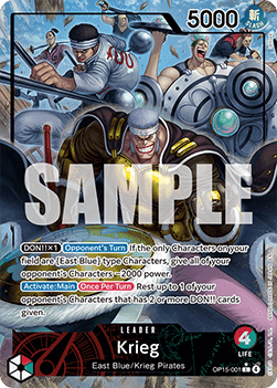 (001) One Piece TCG Adventure on Kami’s Island Single: Krieg (OP15-001) (V.2) Alternate Art
