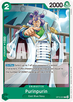 (031) One Piece TCG Adventure on Kami’s Island Single: Purinpurin (OP15-031) Common