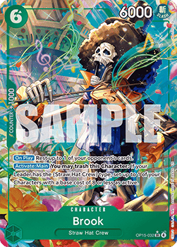 (032) One Piece TCG Adventure on Kami’s Island Single: Brook (OP15-032) (V.2) Alternate Art