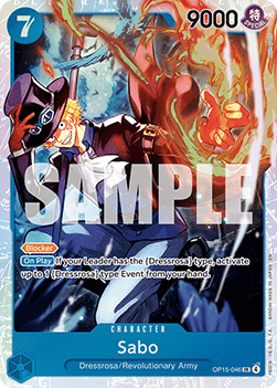 (046) One Piece TCG Adventure on Kami’s Island Single: Sabo (OP15-046) (V.1) Super Rare