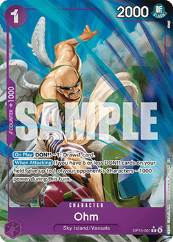 (061) One Piece TCG Adventure on Kami’s Island Single: Ohm (OP15-061) (V.2) Alternate Art