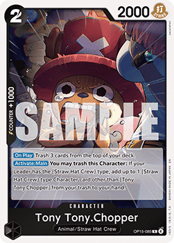 (085) One Piece TCG Adventure on Kami’s Island Single: Tony Tony.Chopper (OP15-085) Rare