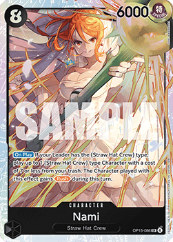 (086) One Piece TCG Adventure on Kami’s Island Single: Nami (OP15-086) (V.1) Super Rare