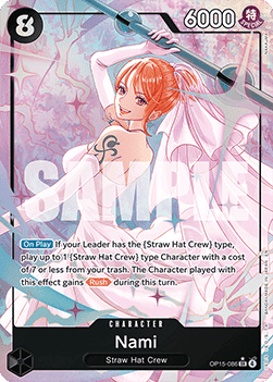 (086) One Piece TCG Adventure on Kami’s Island Single: Nami (OP15-086) (V.2) Alternate Art