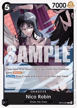 (087) One Piece TCG Adventure on Kami’s Island Single: Nico Robin (OP15-087) Common