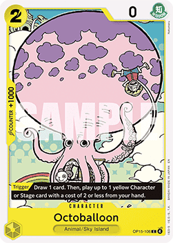 (106) One Piece TCG Adventure on Kami’s Island Single: Octoballoon (OP15-106) Common
