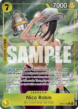 (109) One Piece TCG Adventure on Kami’s Island Single: Nico Robin (OP15-109) (V.2) Alternate Art