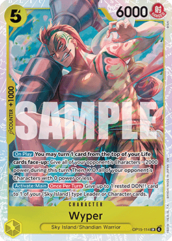 (114) One Piece TCG Adventure on Kami’s Island Single: Wyper (OP15-114) (V.1) Super Rare