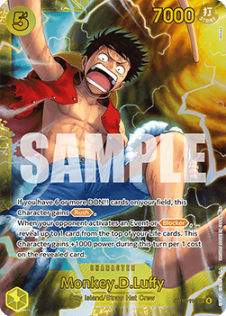 (119) One Piece TCG Adventure on Kami’s Island Single: Monkey.D.Luffy (OP15-119) (V.1) Secret Rare