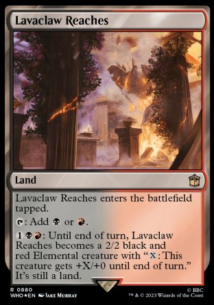 (880) Magic The Gathering Universes Beyond: Doctor Who: Extras Single: Lavaclaw Reaches (V.2) Rare