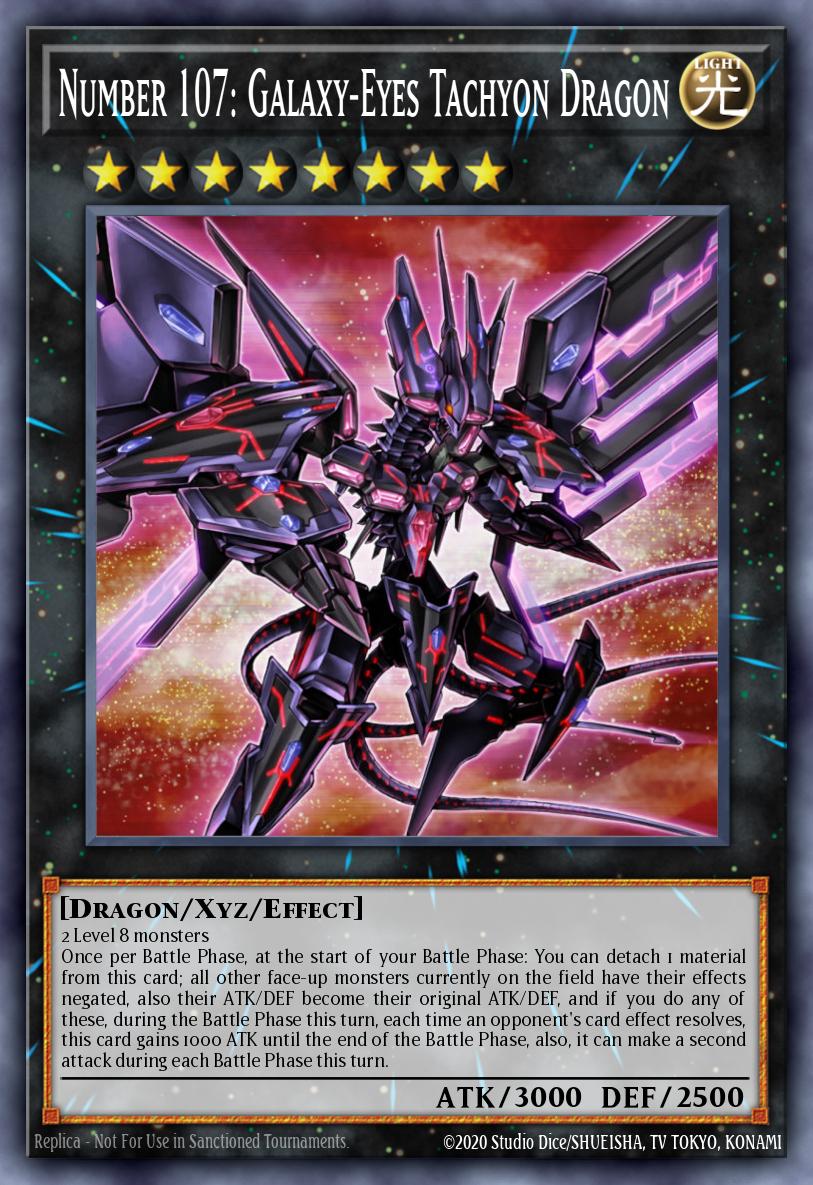 (062) YuGiOh TCG MAGO: Maximum Gold Single: Number 107: Galaxy-Eyes Tachyon Dragon Rare
