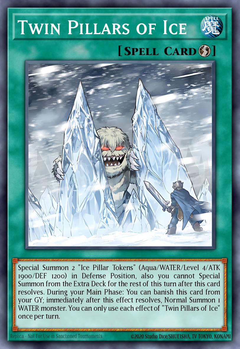 (032) YuGiOh TCG BLMM: Battles of Legend: Monster Mayhem Single: Twin Pillars of Ice Ultra Rare