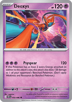 (032/086) Pokemon TCG Chaos Rising Single: Deoxys Uncommon