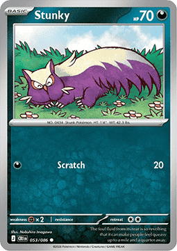 (053/086) Pokemon TCG Chaos Rising Single: Stunky Common