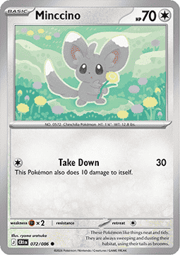(072/086) Pokemon TCG Chaos Rising Single: Minccino Common