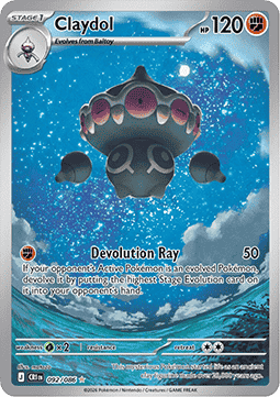 (092/086) Pokemon TCG Chaos Rising Single: Claydol Illustration Rare