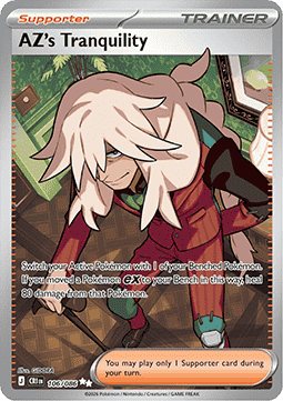 (106/086) Pokemon TCG Chaos Rising Single: AZ's Tranquility Ultra Rare