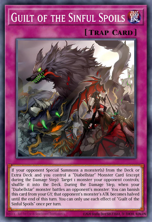 (427) YuGiOh TCG MP25: 2025 Mega-Pack Tin Single: Guilt of the Sinful Spoils  Common