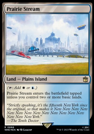 (886) Magic The Gathering Universes Beyond: Doctor Who: Extras Single: Prairie Stream (V.2) Holo Rare