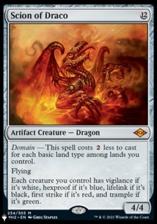 (234) Magic The Gathering The List Single: Scion of Draco Mythic