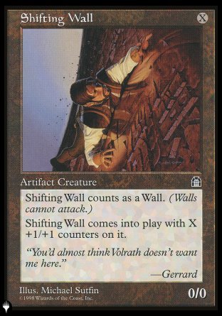 (000) Magic The Gathering The List Single: Shifting Wall Uncommon