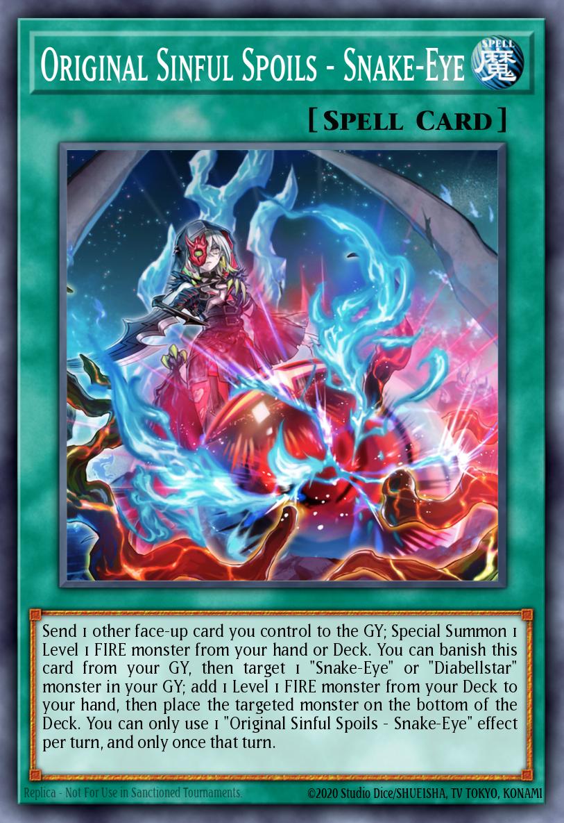 (124) YuGiOh TCG MP24: 25th Anniversary Tin: Dueling Mirrors Single: Original Sinful Spoils - Snake-Eye Secret Rare