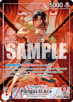 (001) One Piece TCG OP16: The Time of Battle Single: Portgas.D.Ace (OP16-001) (V.2) Alternate Art