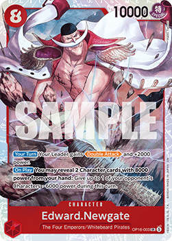(003) One Piece TCG OP16: The Time of Battle Single: Edward.Newgate (OP16-003) (V.1) Super Rare