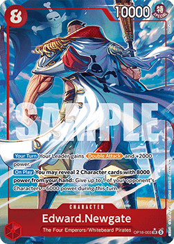 (003) One Piece TCG OP16: The Time of Battle Single: Edward.Newgate (OP16-003) (V.2) Alternate Art