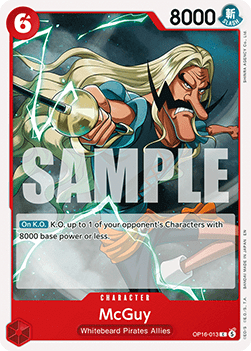 (013) One Piece TCG OP16: The Time of Battle Single: McGuy (OP16-013) Common