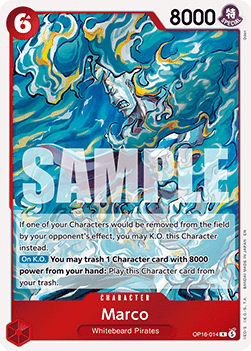 (014) One Piece TCG OP16: The Time of Battle Single: Marco (OP16-014) (V.1) Rare