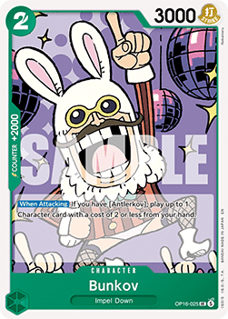 (025) One Piece TCG OP16: The Time of Battle Single: Bunkov (OP16-025) Uncommon
