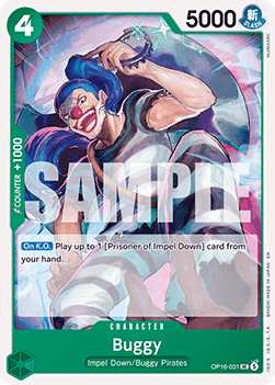 (031) One Piece TCG OP16: The Time of Battle Single: Buggy (OP16-031) Uncommon