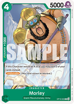 (033) One Piece TCG OP16: The Time of Battle Single: Morley (OP16-033) Common