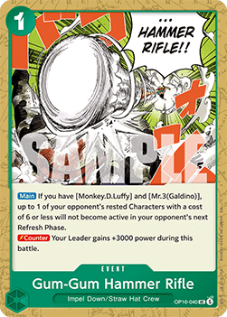 (040) One Piece TCG OP16: The Time of Battle Single: Gum-Gum Hammer Rifle (OP16-040) Uncommon