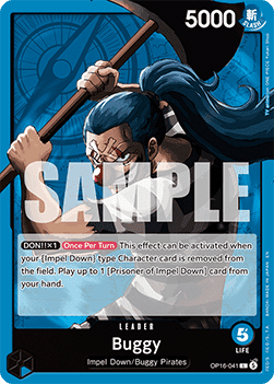 (041) One Piece TCG OP16: The Time of Battle Single: Buggy (OP16-041) (V.1) Leader