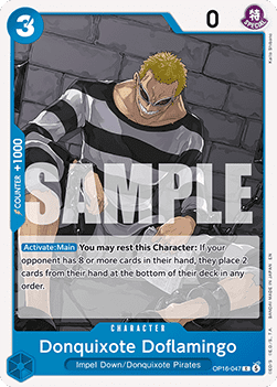 (047) One Piece TCG OP16: The Time of Battle Single: Donquixote Doflamingo (OP16-047) Common