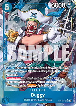 (048) One Piece TCG OP16: The Time of Battle Single: Buggy (OP16-048) (V.2) Alternate Art