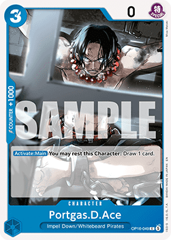 (049) One Piece TCG OP16: The Time of Battle Single: Portgas.D.Ace (OP16-049) Common