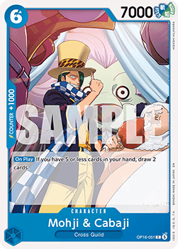 (051) One Piece TCG OP16: The Time of Battle Single: Mohji & Cabaji (OP16-051) Common