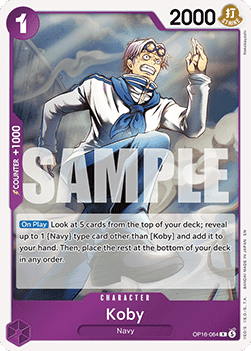 (064) One Piece TCG OP16: The Time of Battle Single: Koby (OP16-064) (V.1) Rare