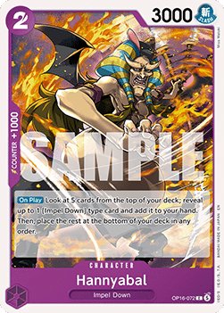 (072) One Piece TCG OP16: The Time of Battle Single: Hannyabal (OP16-072) Common