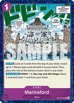 (078) One Piece TCG OP16: The Time of Battle Single: Marineford (OP16-078) Uncommon