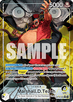 (080) One Piece TCG OP16: The Time of Battle Single: Marshall.D.Teach (OP16-080) (V.2) Alternate Art