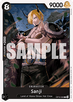 (086) One Piece TCG OP16: The Time of Battle Single: Sanji (OP16-086) Common