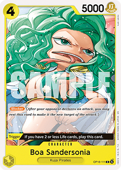 (111) One Piece TCG OP16: The Time of Battle Single: Boa Sandersonia (OP16-111) Common
