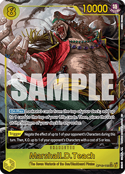 (119) One Piece TCG OP16: The Time of Battle Single: Marshall.D.Teach (OP16-119) (V.2) Alternate Art