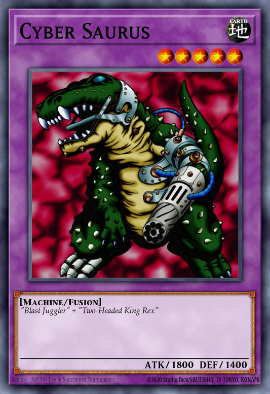 (105) YuGiOh TCG MRD: Metal Raiders Single: Cyber Saurus (V.2 - Common)  Common