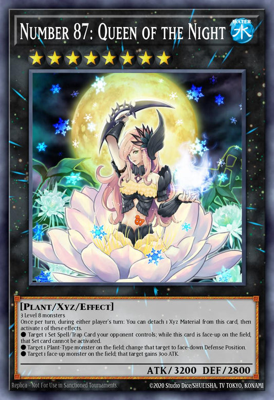 (059) YuGiOh TCG MAGO: Maximum Gold Single: Number 87: Queen of the Night  Rare